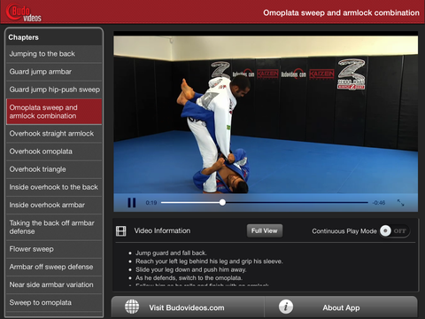 Cobrinha BJJ Vol 1 - Closed Guard - ipad landscape menu image