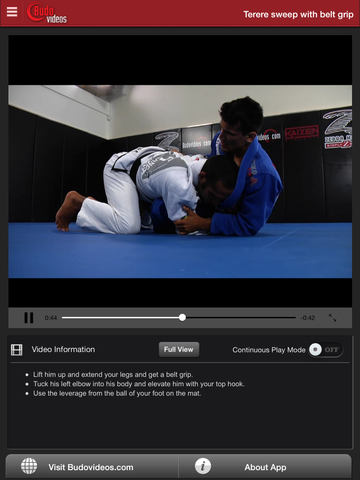 Cobrinha BJJ Vol 2 - Butterfly Guard - ipad chapter action image