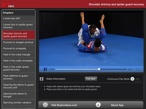 Cobrinha BJJ Vol 5 - Double Underhooks - ipad landscape menu image