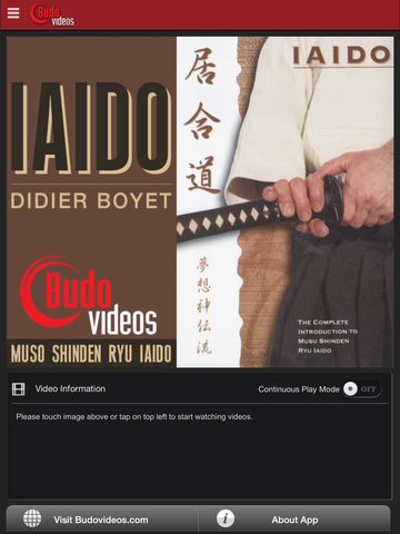 Complete Introduction to Muso Shinden Ryu Iaido with Didier Boyet - main title screen image