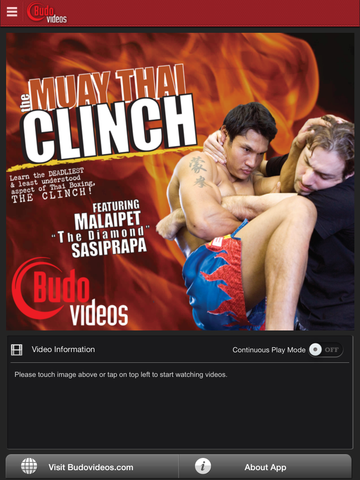 The Muay Thai Clinch - ipad main title screen image