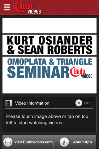 Kurt Osiander & Sean Roberts Seminar - Omoplata and Triangle Chokes - ipad main title screen image