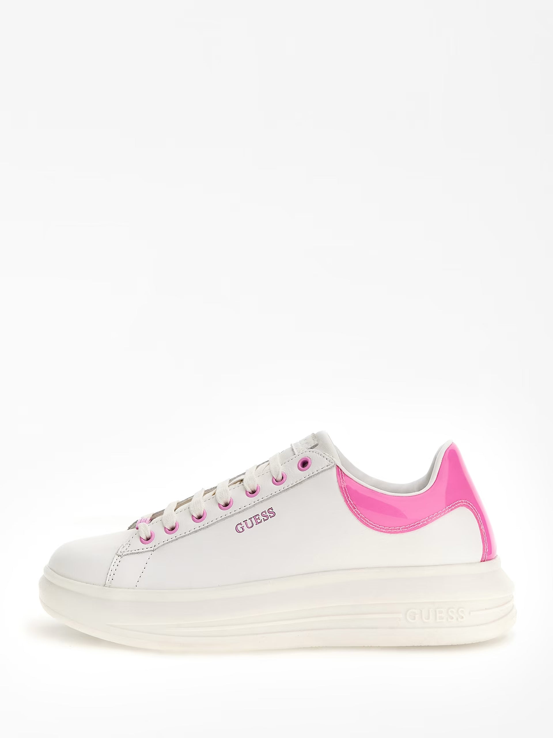 Zapatillas GUESS blancas y rosas - LEA12 WHPIN – Pasarela