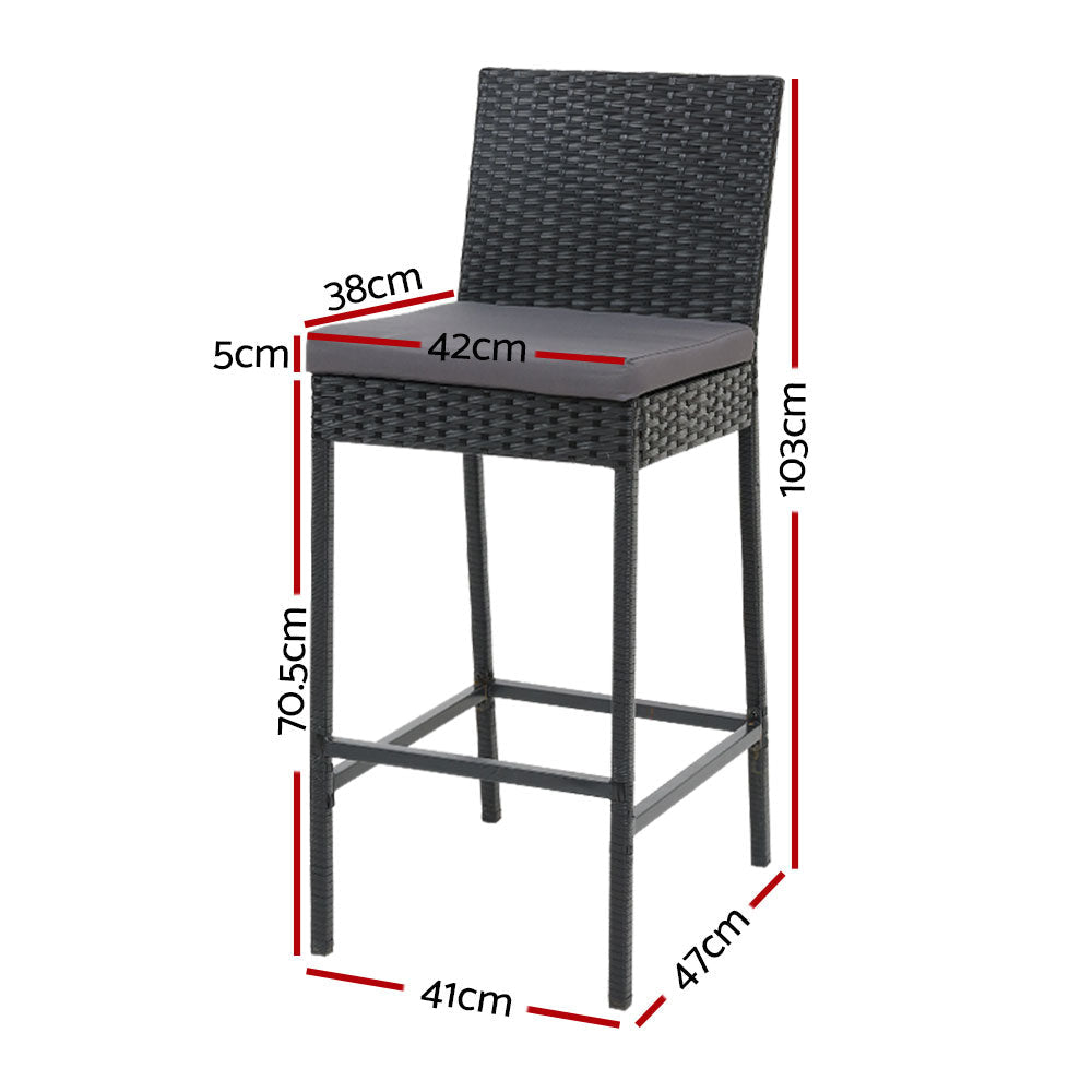 grey rattan table only