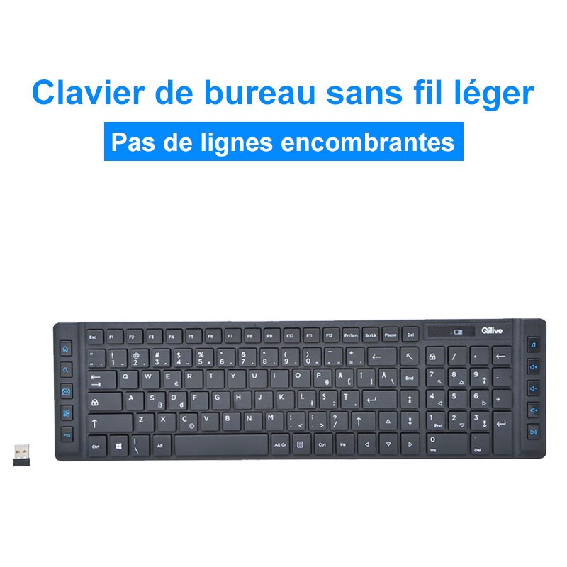 CLAVIER SANS FIL - NOIR