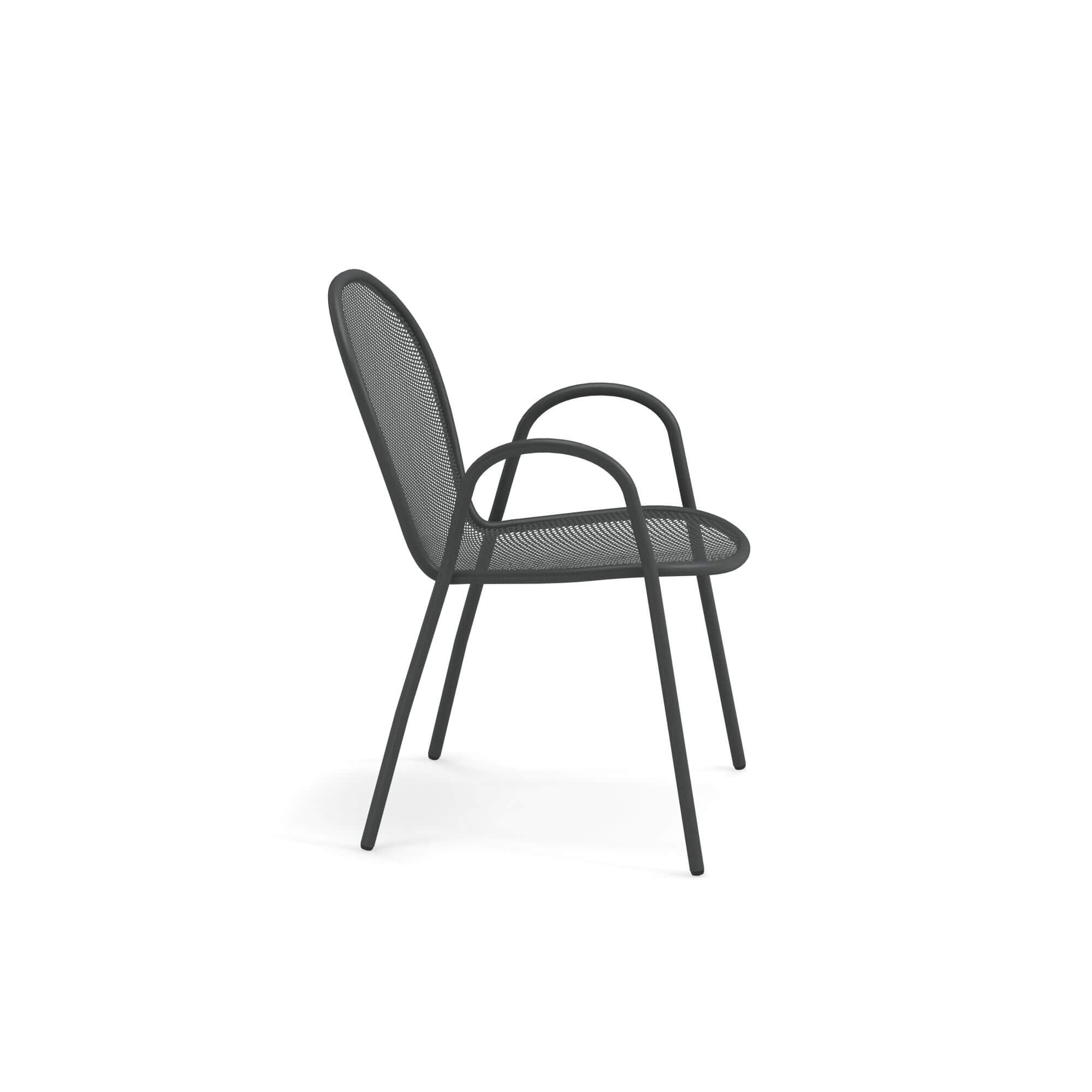 Tavolo Cambi ø 120 bianco con 6 poltroncine Ronda