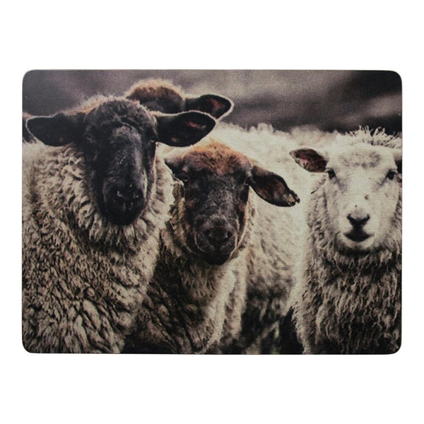 ondernemer procent Onderdrukking Set van vier placemats nieuwsgierige schapen. – Auguri decoratie &  geschenken
