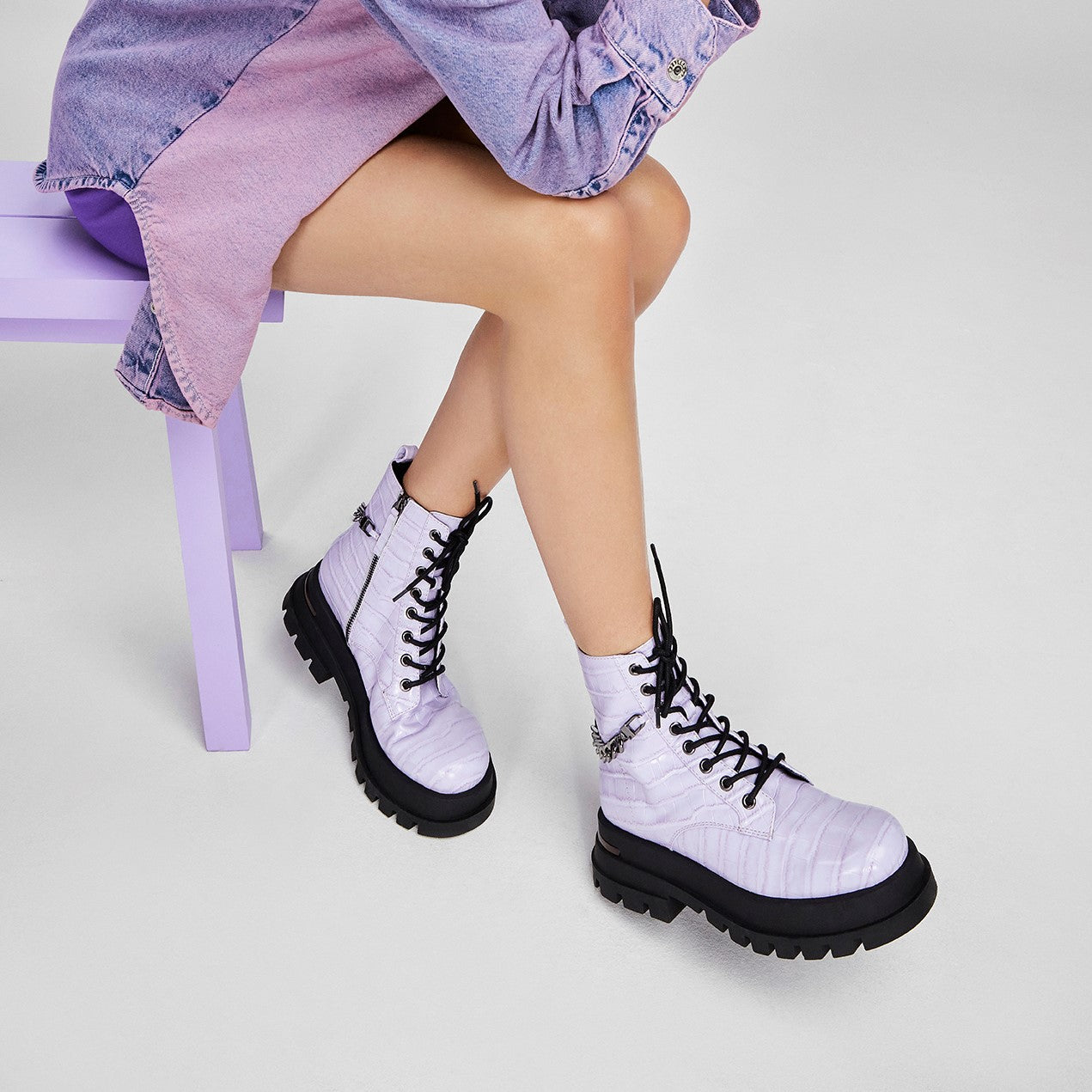 Aldo Women’s Ankle Boots Grandeur (Purple)