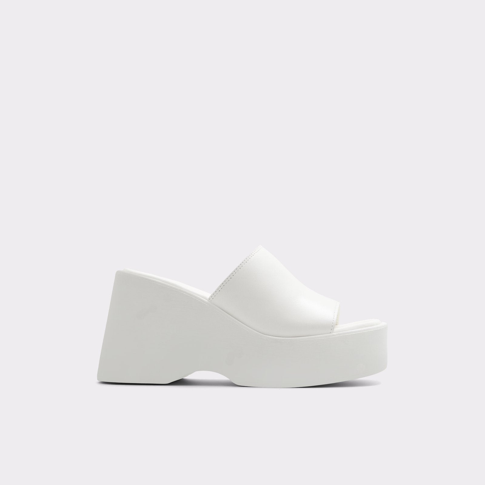 Aldo Women’s Sustainable Wedged Sandals Betta (White)