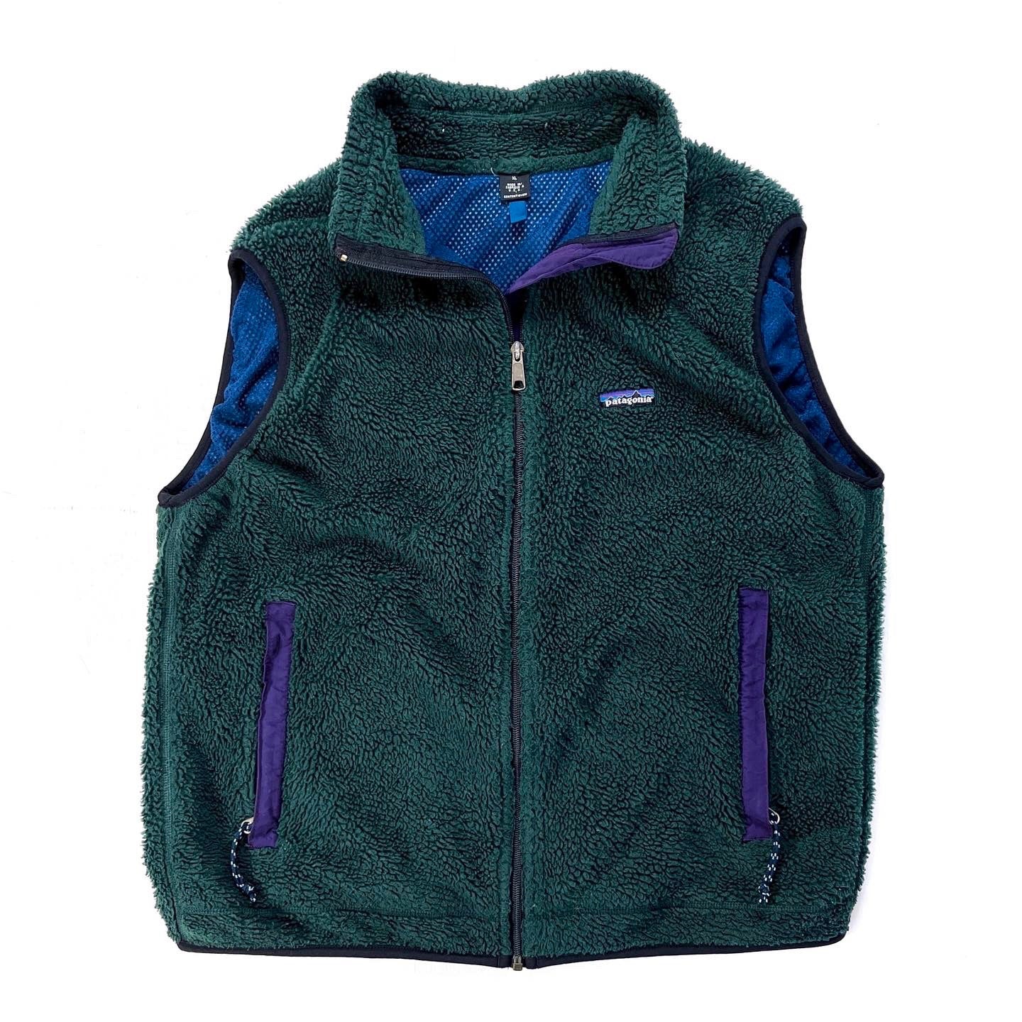 1995 Patagonia P.E.F. Retro-X Vest, Hunter & Regal Purple (L/XL)