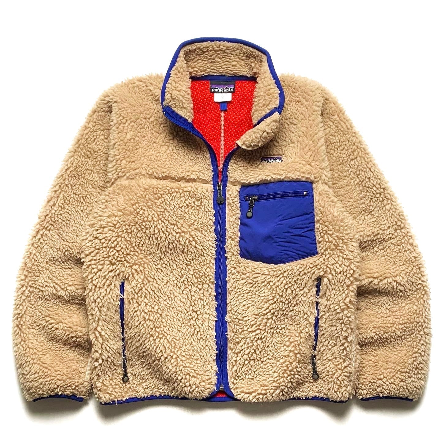 2004 Patagonia Classic Retro Cardigan, Natural & Fire (S)