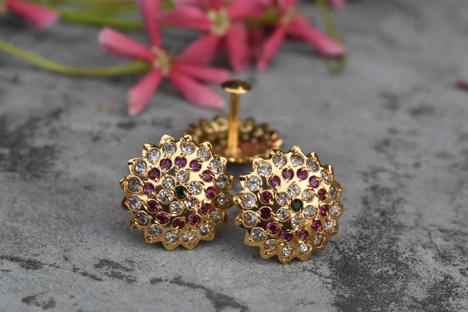 One Gram Gold Daily Wear Kammalu Earrings – Asp fashion jewellery