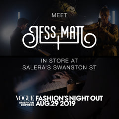 Vogue Fashion's Night Out - Meet Jess & Matt