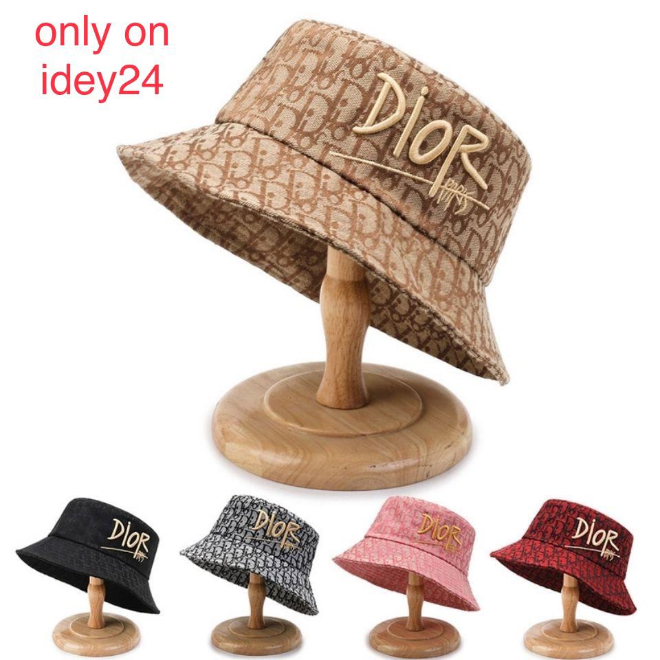 brown dior hat