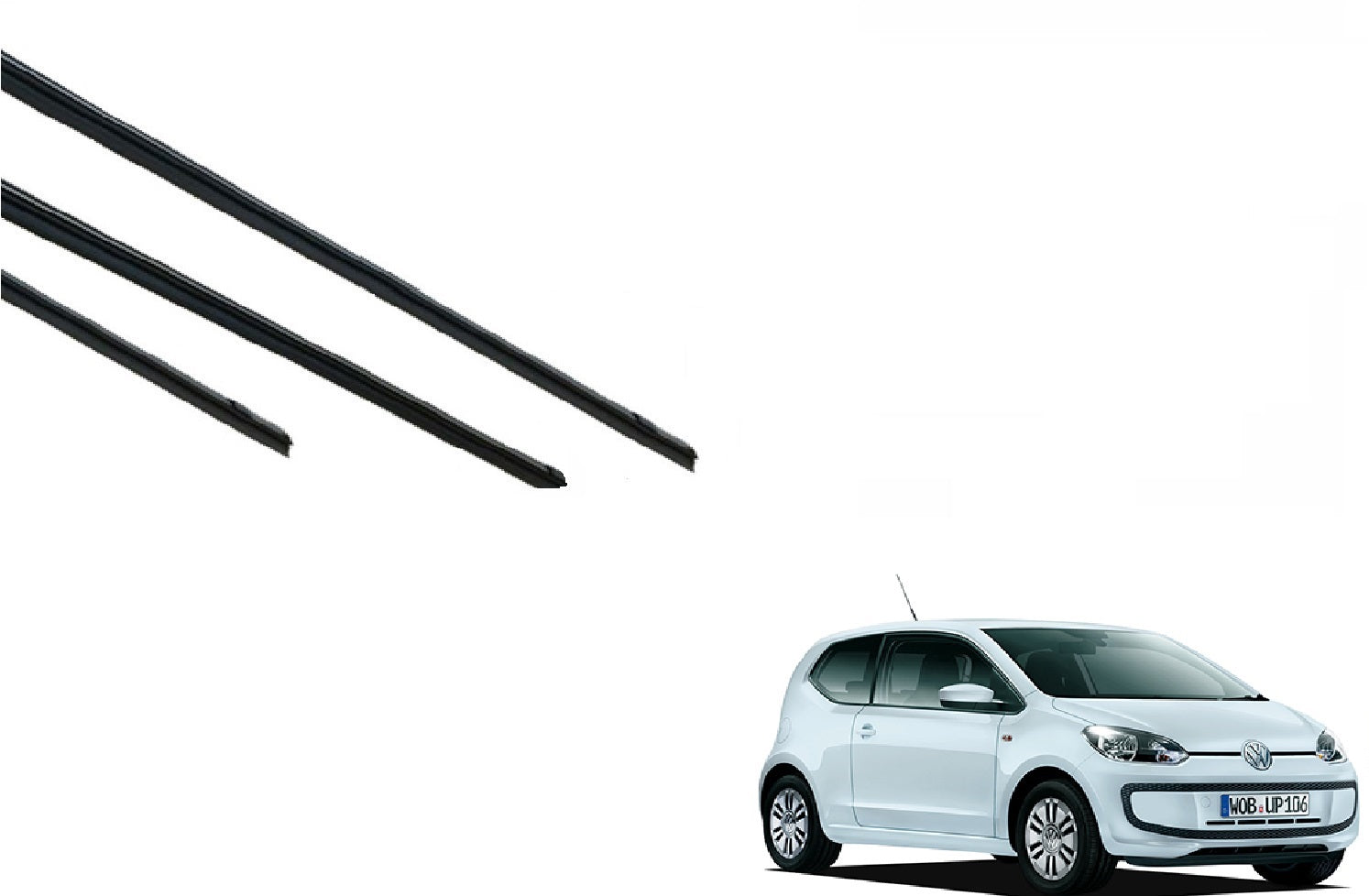 VW UP アップ 適合サイズ ワイパー 替えゴム ワーゲン 純正互換品 フロント セット 運転席 助手席 リア サイズ ラバー Smart –  smartcustom