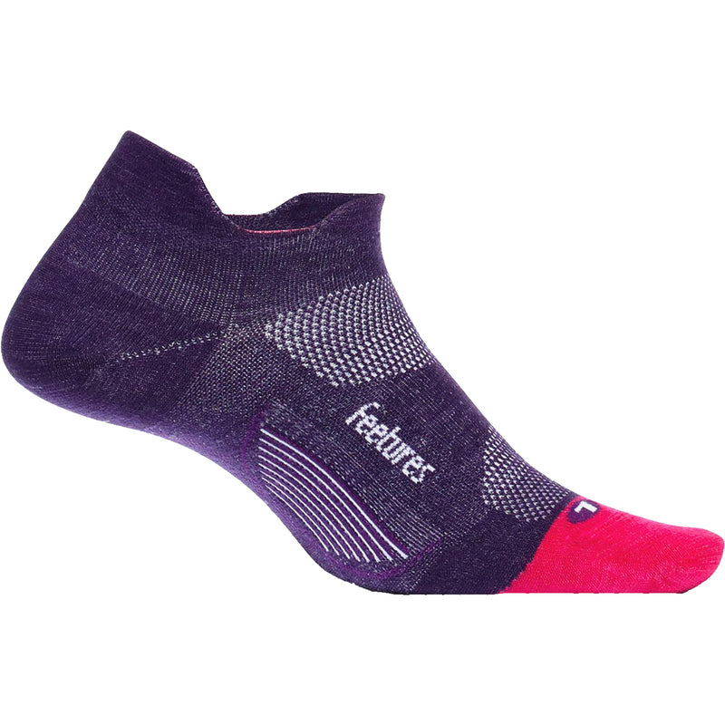 Women's Feetures Merino 10 Cushion No Show Tab Socks Pulsar Purple