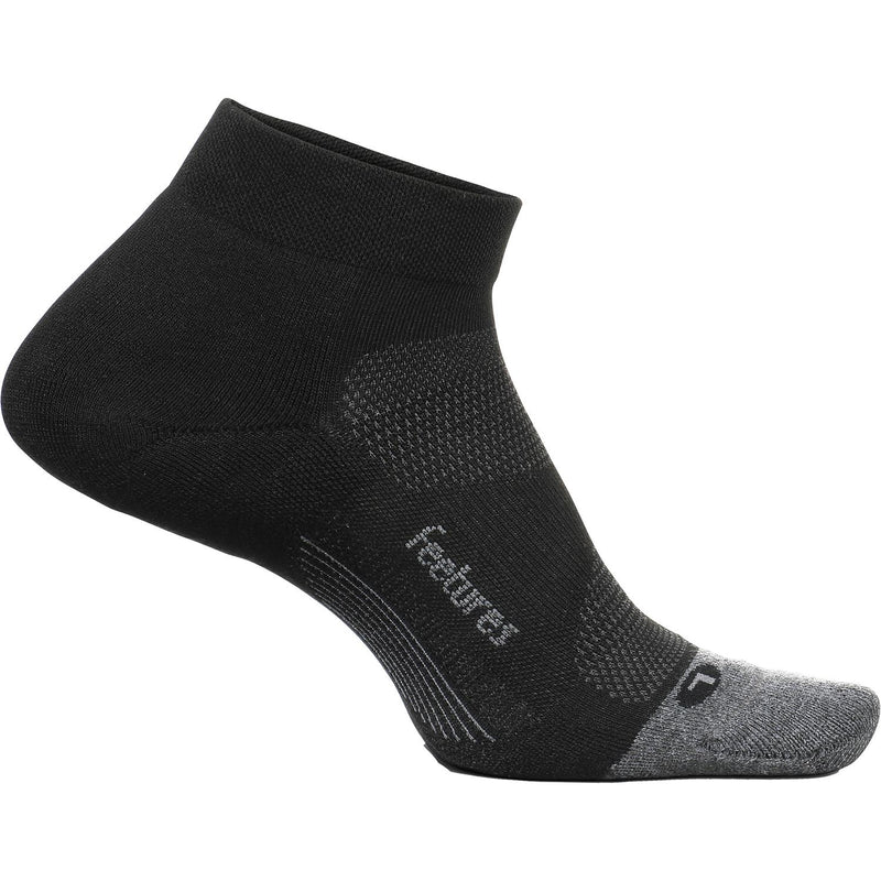 Unisex Feetures Elite Max Cushion Low Cut Socks Black
