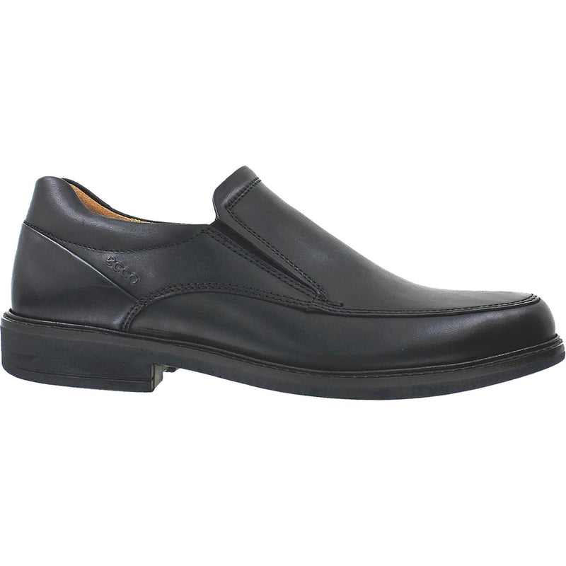 Men's Ecco Holton Apron Toe Slip-On Black Leather