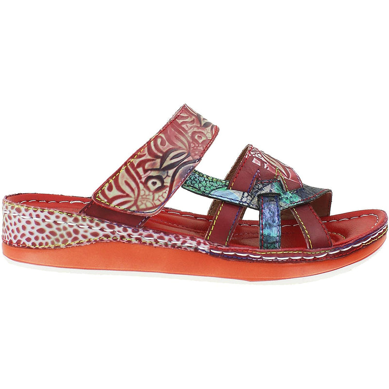 Women's L'Artiste by Spring Step Caiman Red Multi Leather