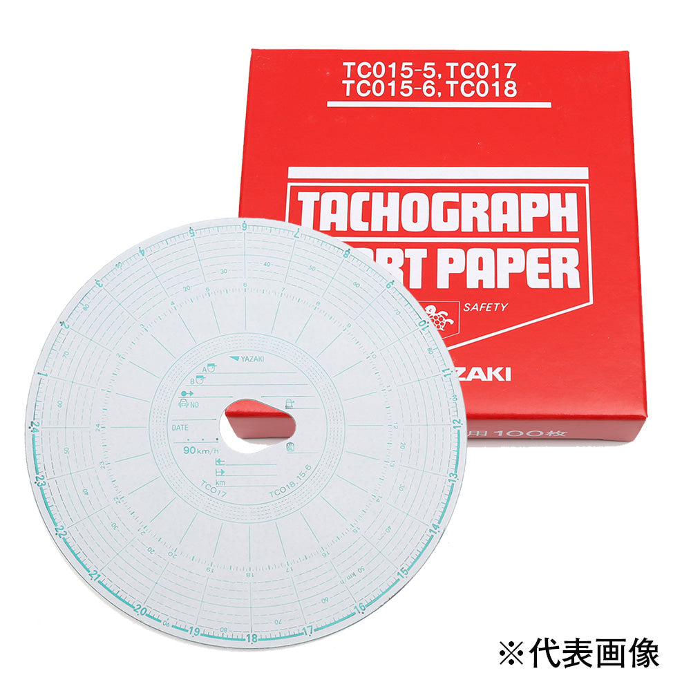 矢崎総業 大型タコグラフ用チャート紙(赤箱) S7用100枚入 丸型(14.5mm 