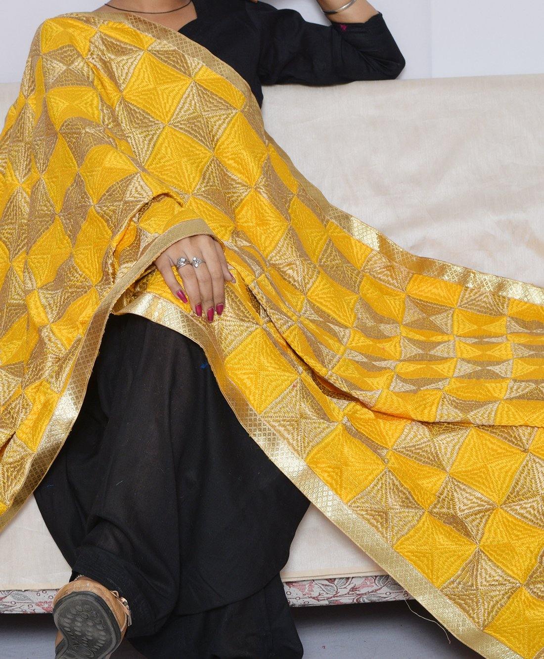 yellow phulkari