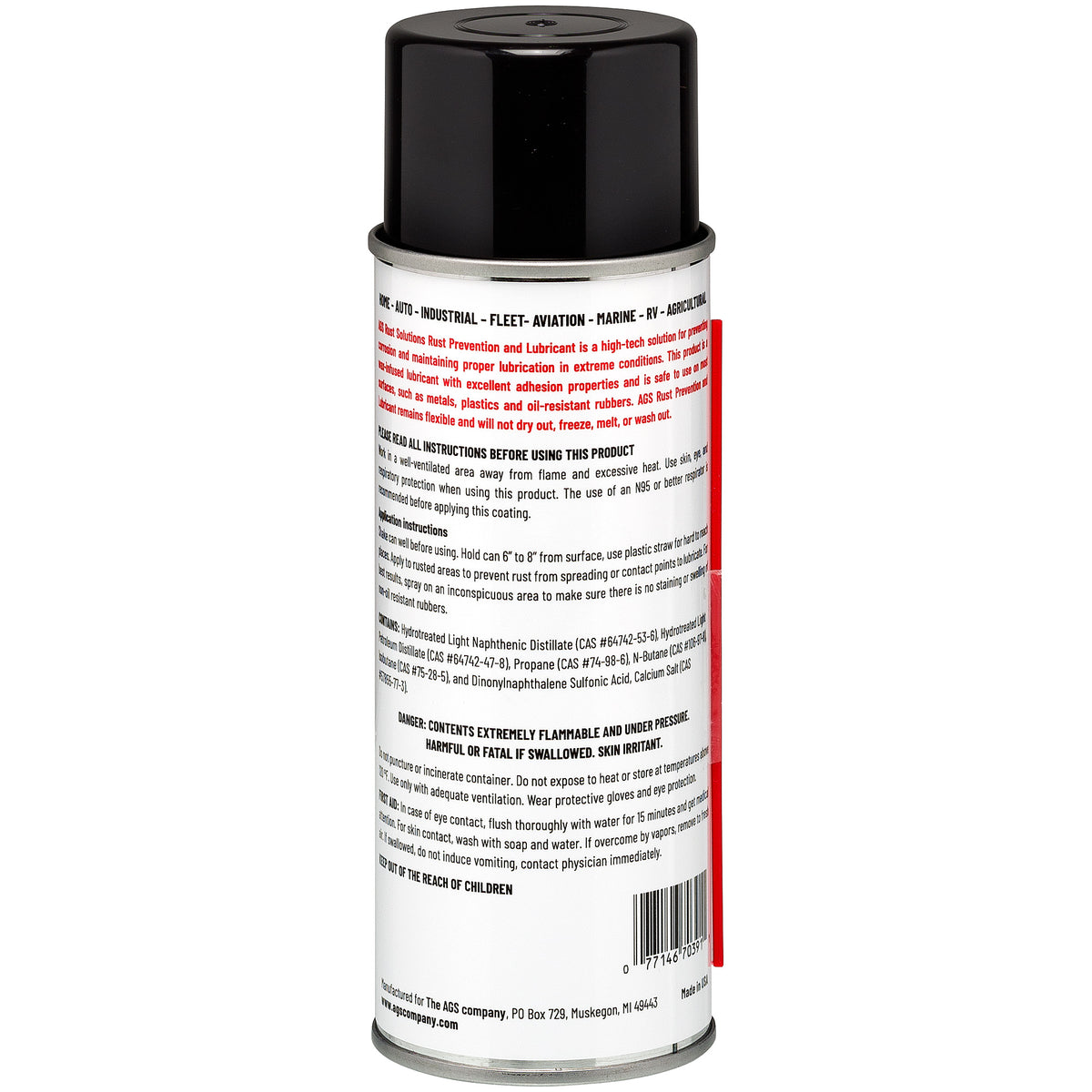 Protection Lubricant Aerosol - AGS Rust Solutions
