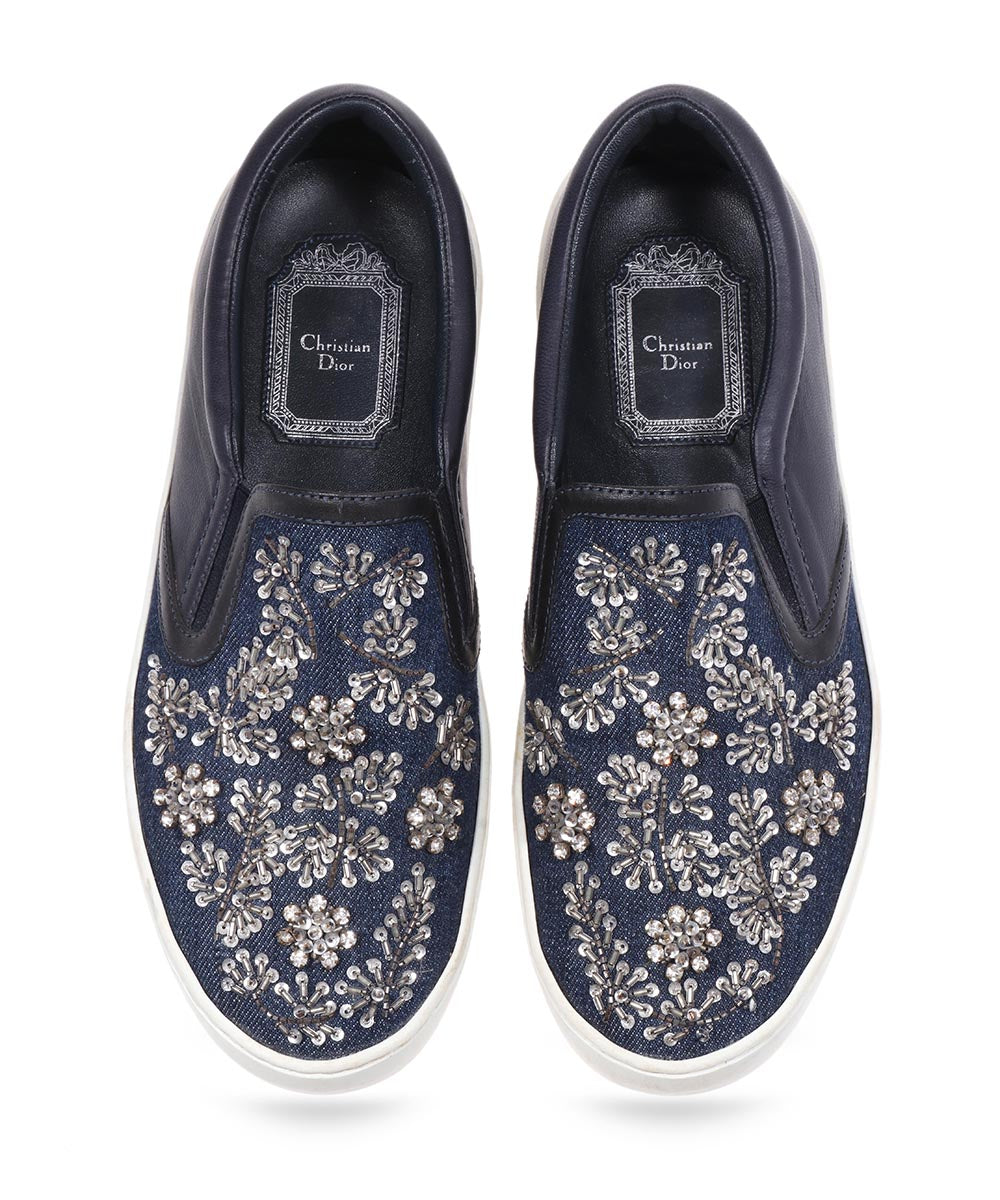 christian dior denim shoes