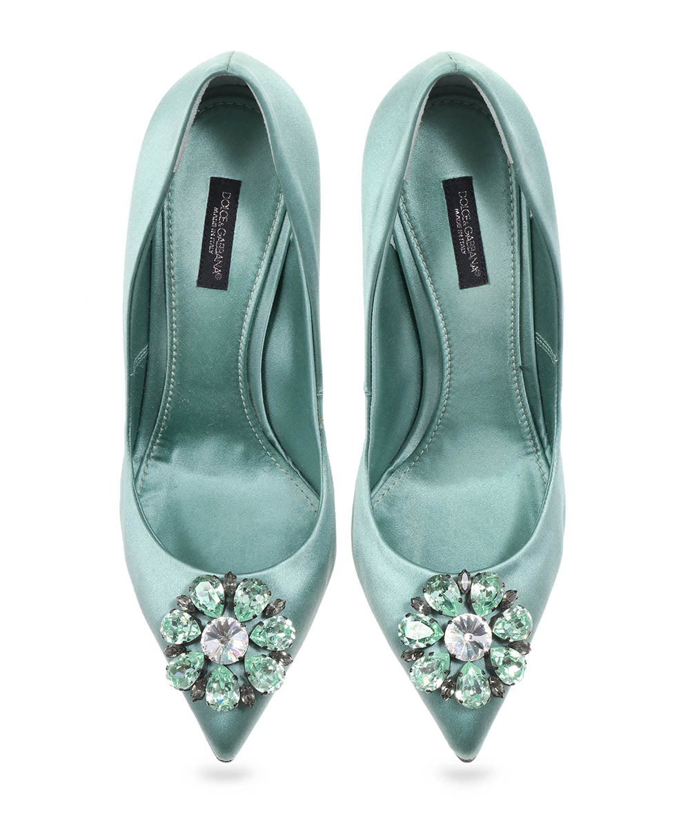 dolce gabbana emerald shoes