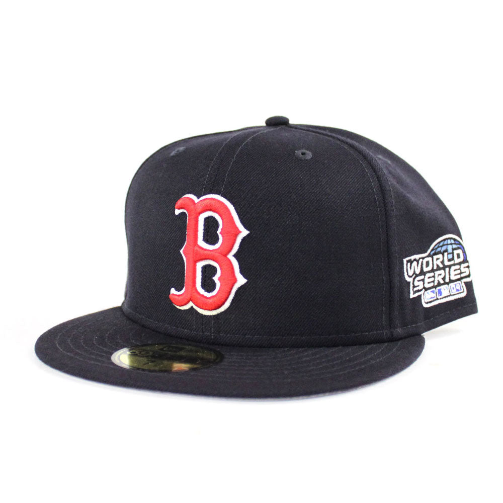Boston Red Sox 2004 World Series 59Fifty New Era Fitted Hats (Navy Gra
