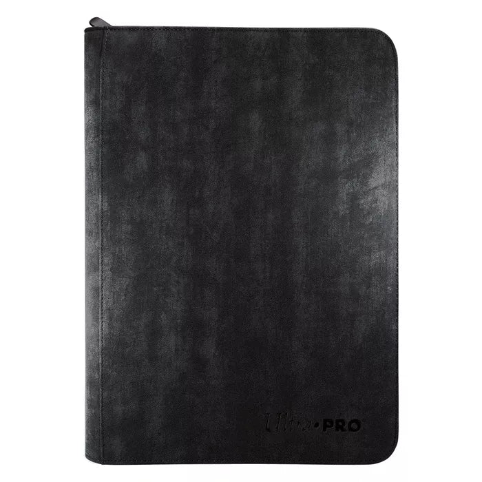PRO-BINDER Suede Collection Zippered 9-Pocket - Jet Black
