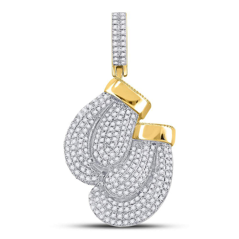 boxing glove pendant diamond