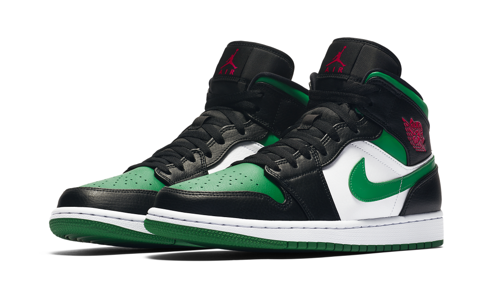 air jordan mid green toe