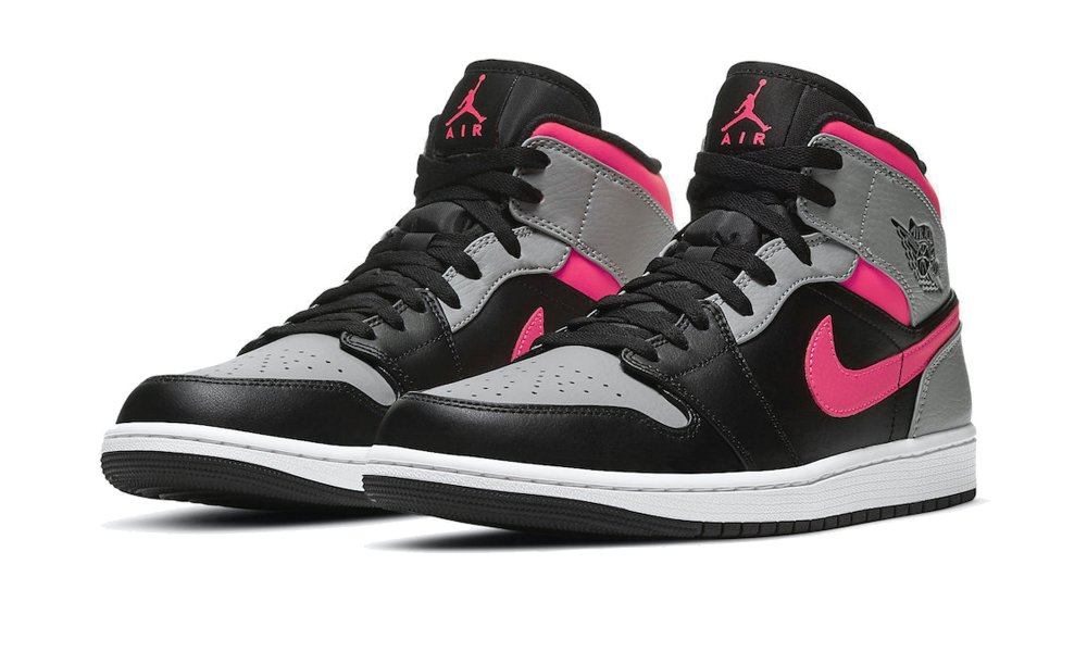 black pink and grey jordans