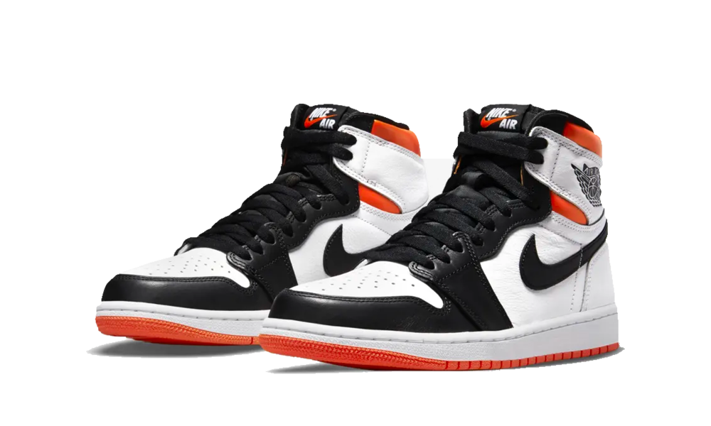 black and orange ones jordans