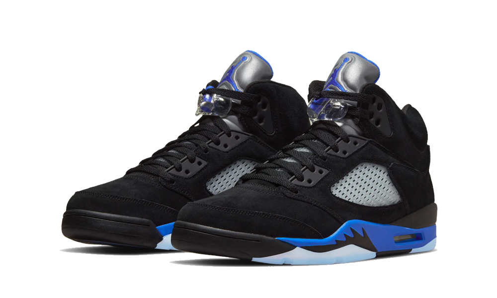 jordan 5 black and blue