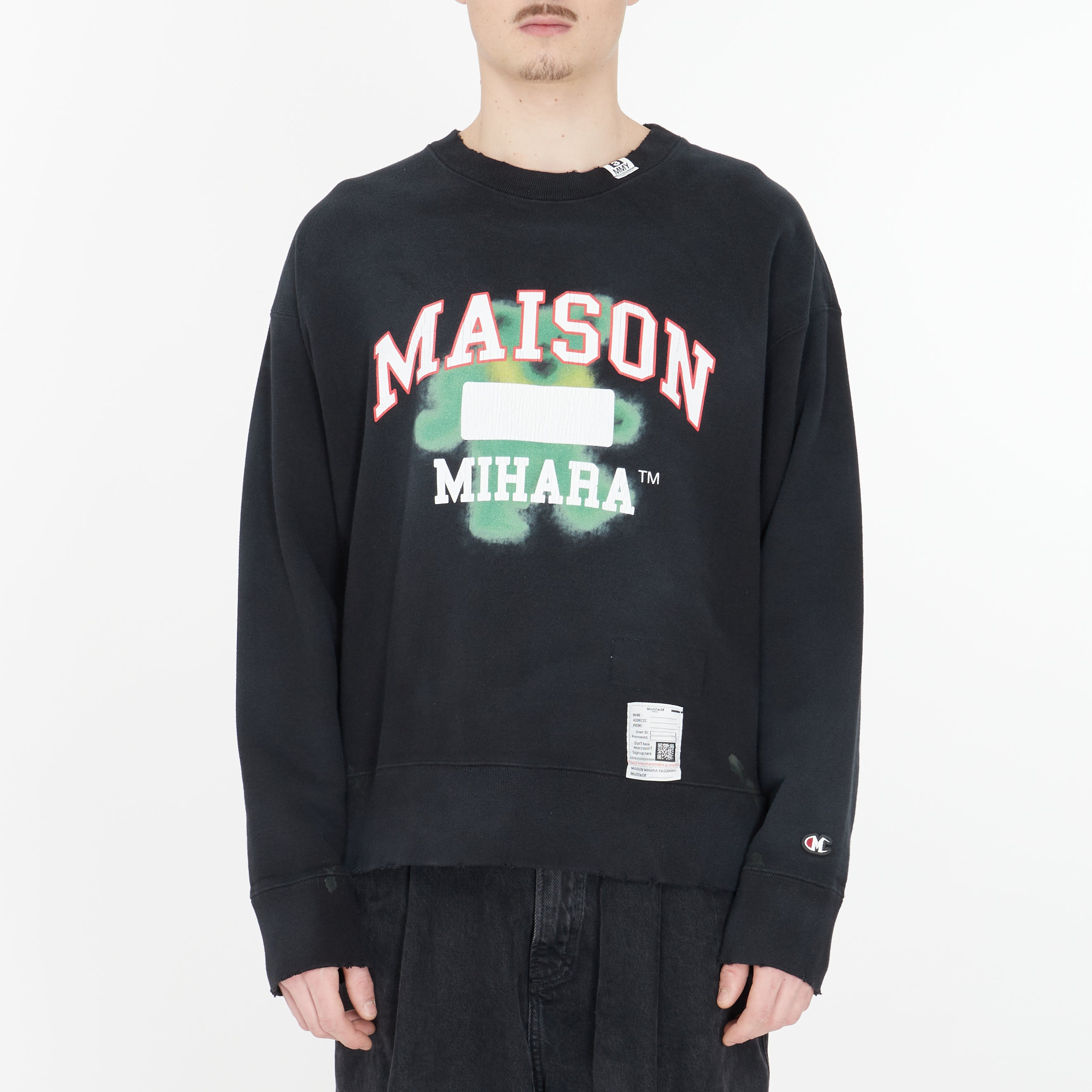 Crewneck Maison Mihara Yasuhiro Logo – Lesthete