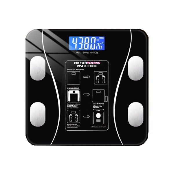 Best Buy: NuvoMed Bluetooth Body Fat Digital Scale Black NBFS-6/0703