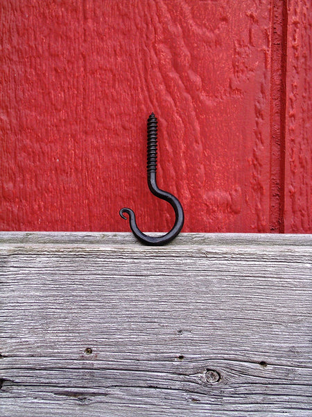 Small Hand Forged Ceiling Hook Wrought Iron