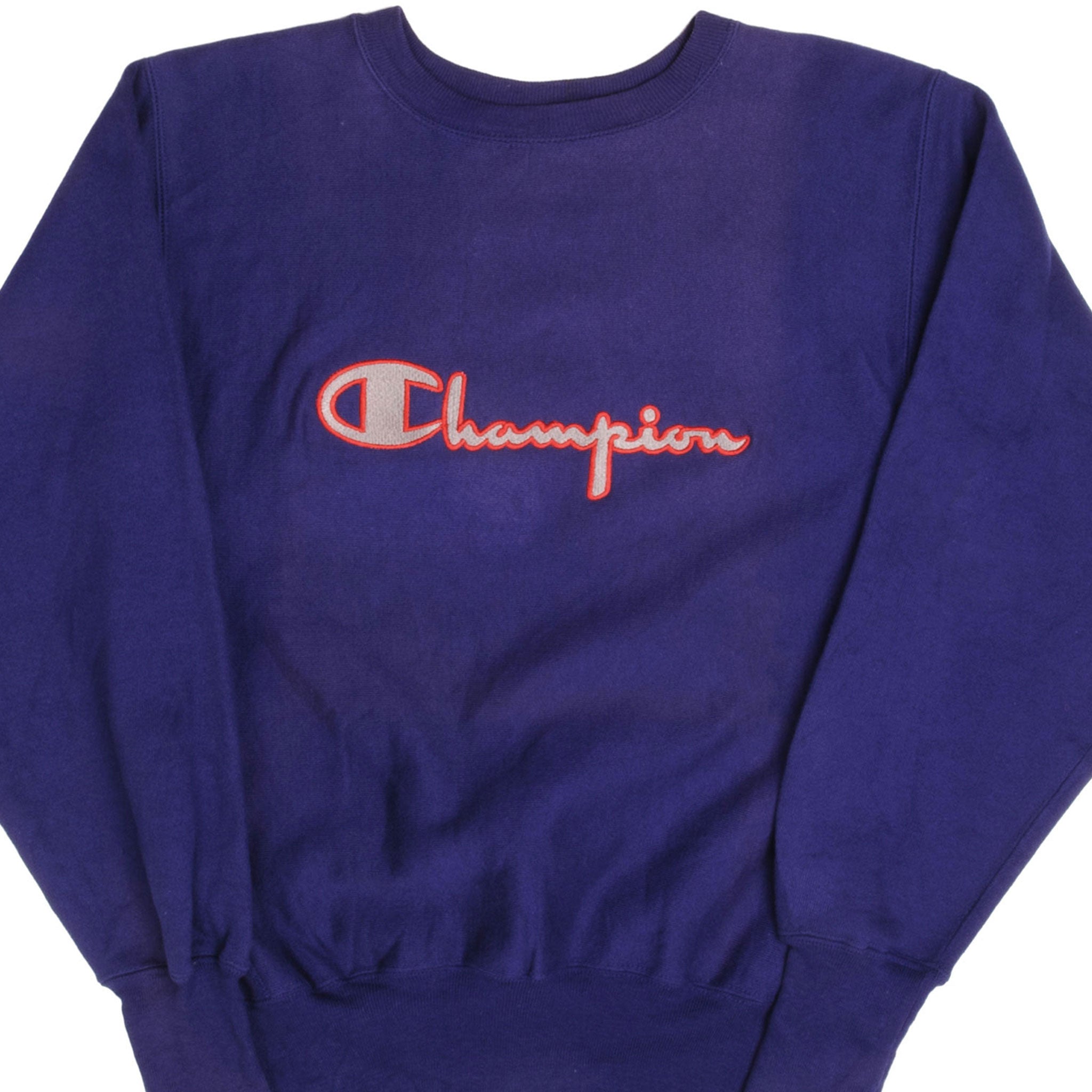 VINTAGE REVERSE WEAVE CHAMPION SPELL OUT LOGO SWEATSHIRT 1990S