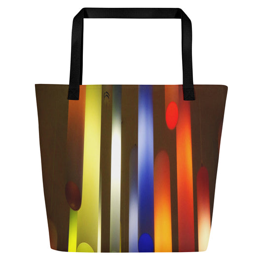 A Light in the Black, Large Tote Bag