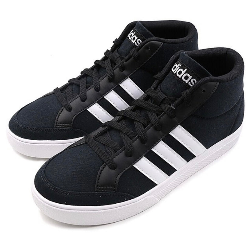 Adidas Set Mid Basketball Trainers Canvas - Black BB9790 - Branded Reloaded