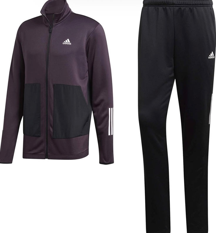 adidas fabric mix tracksuit