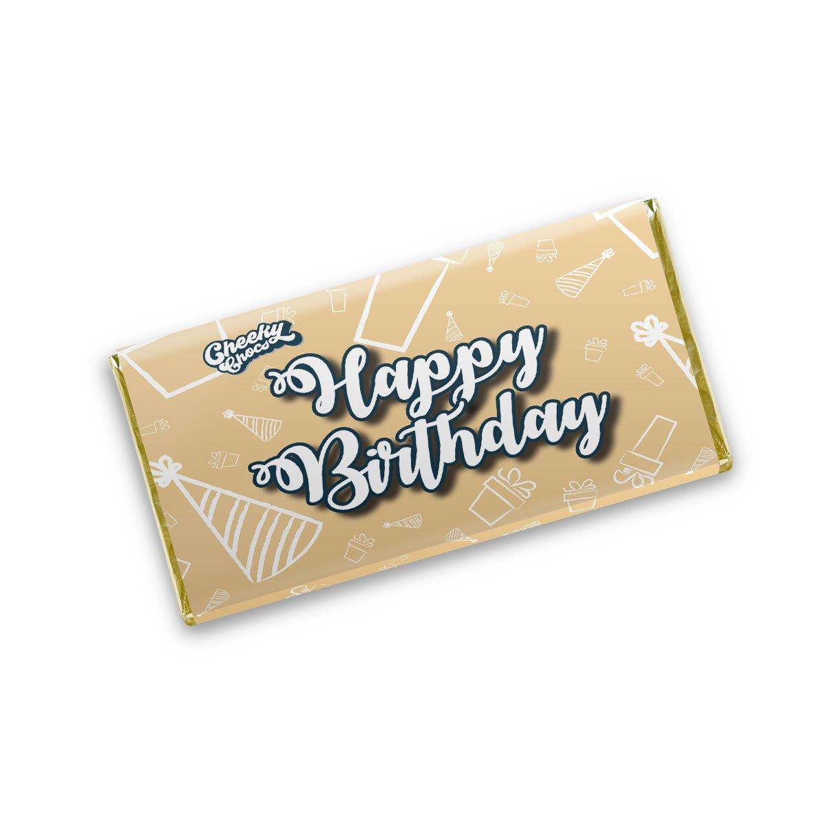 Happy Birthday 2 Novelty Chocolate Wrapper Cheeky Chocs 9984