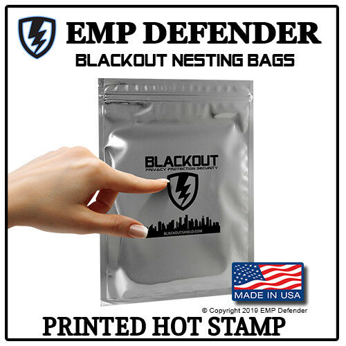 FARADAY CAGE EMP ESD BAGS 5 PC VARIETY SIZE PREPPER KIT BY EMP DEFENDER 