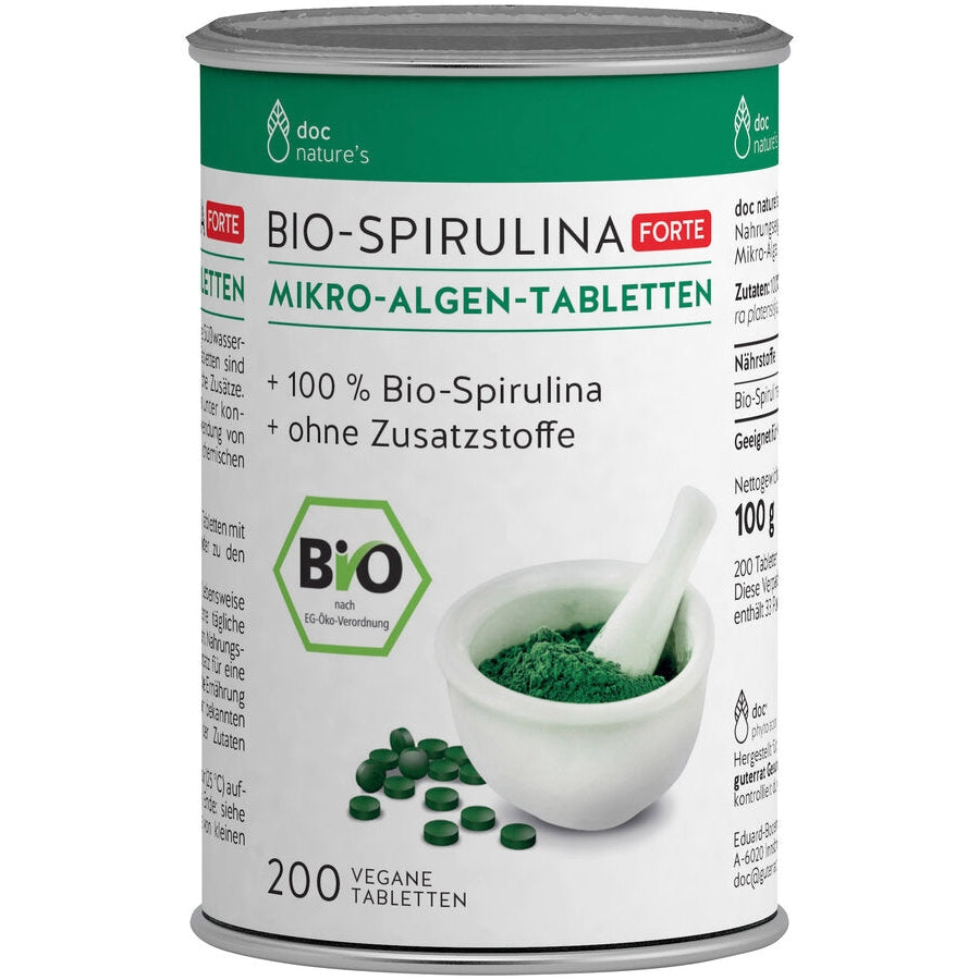 Trek ethiek Shilling Doc Nature's Bio-Spirulina Forte - Organic Micro-Algae Tablets –  firstorganicbaby