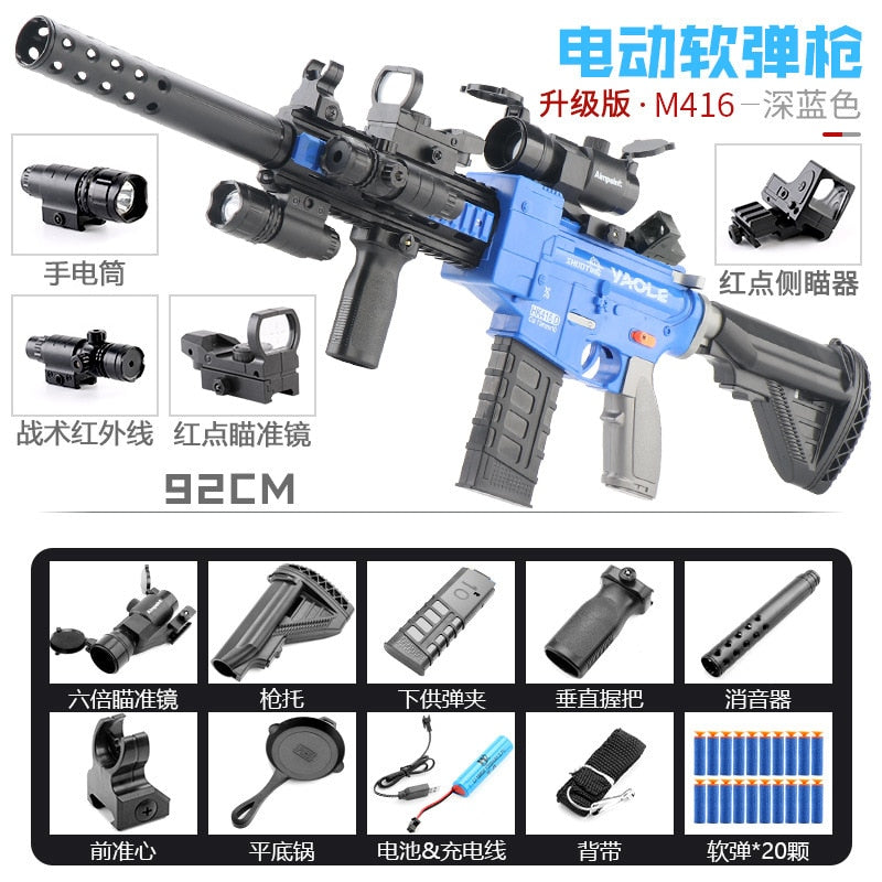 M416 Electric Soft Bullet Toy Rifle Darts Blaster Csnoobs Online Store 0548