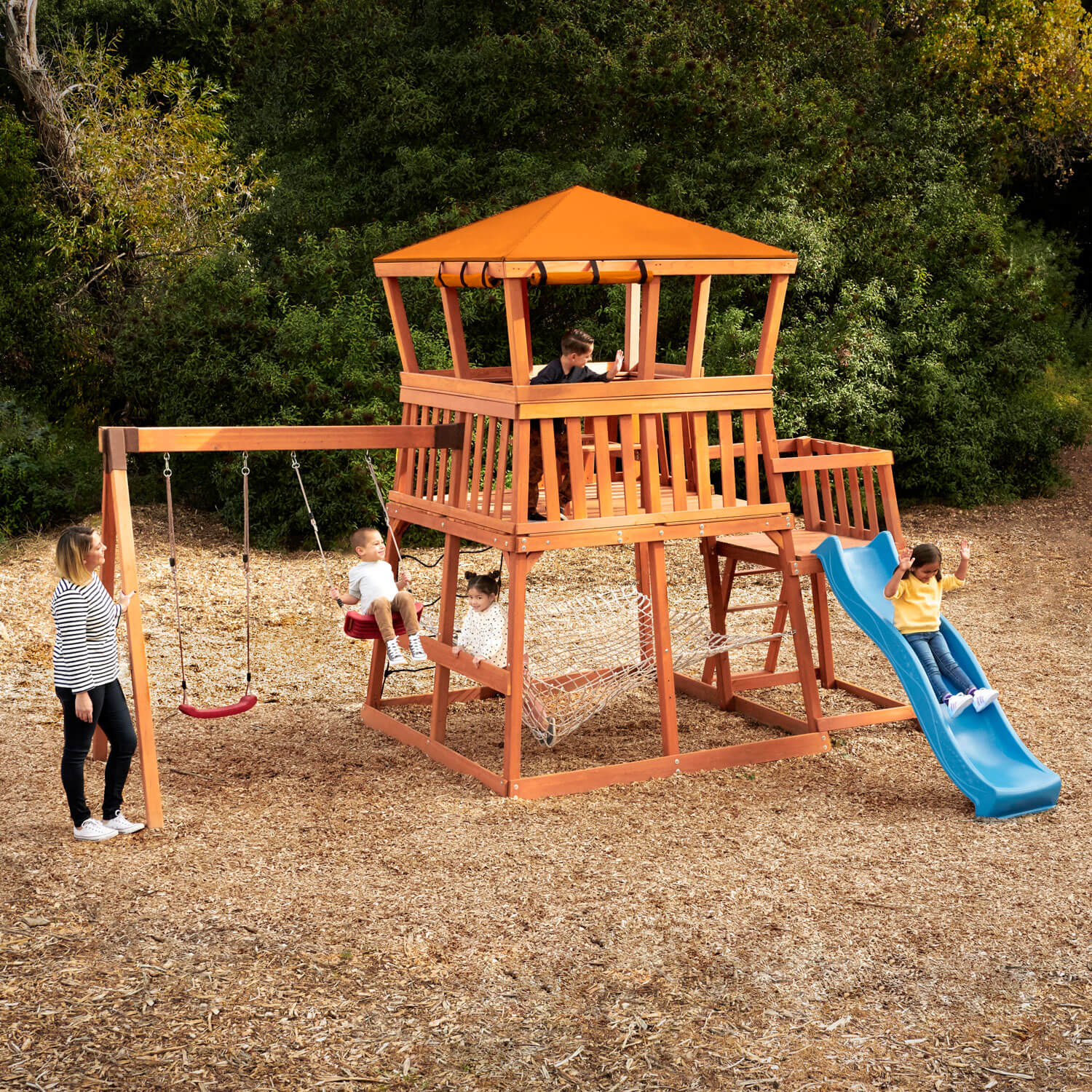 little tikes wooden playground