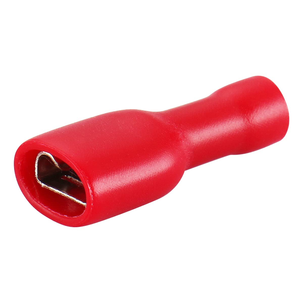 RED Female Spade Terminals Fully Insulated Crimp Car Connector Electrical Wire 