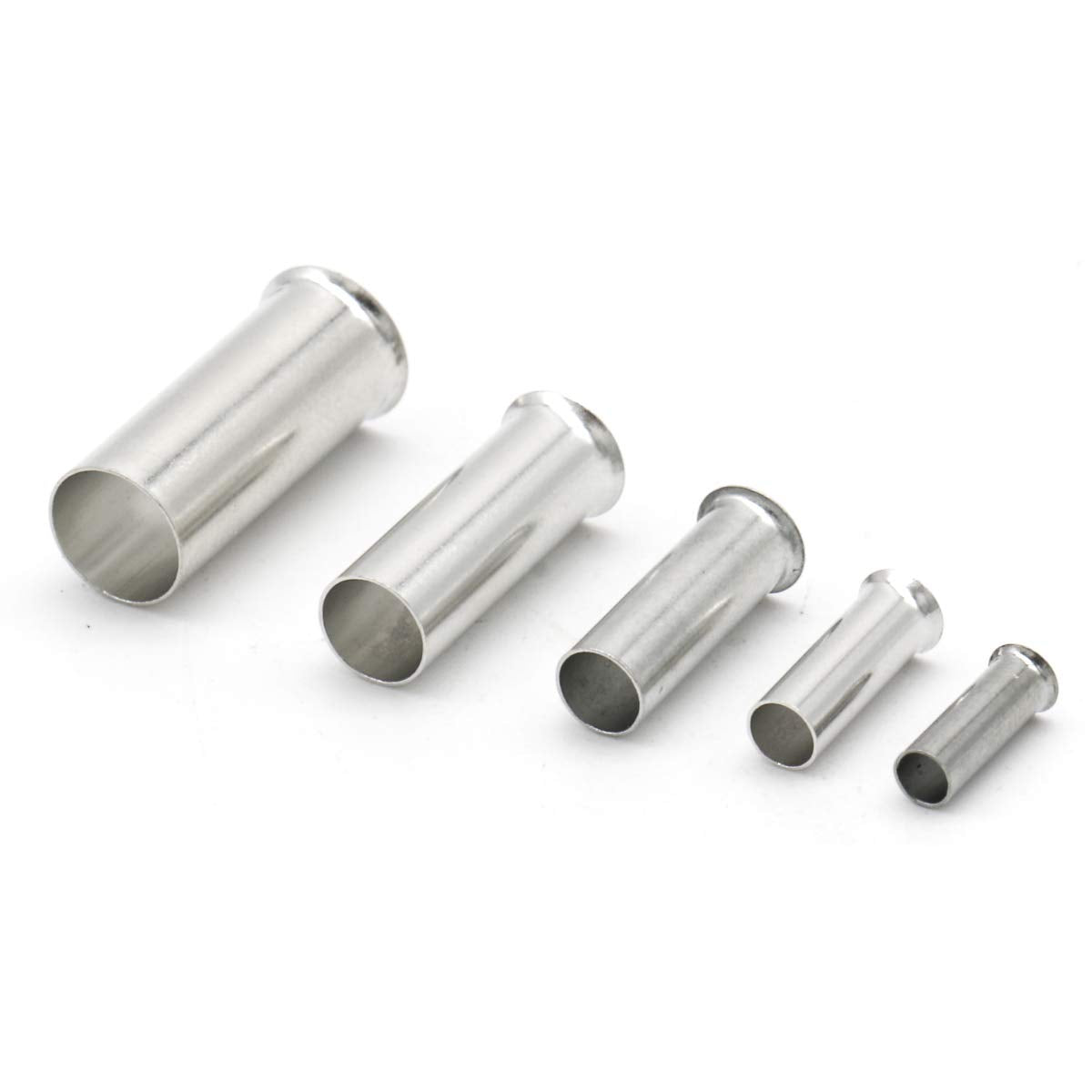 3Types Gauge Ferrule: AWG 4,6,8, Non Insulated Cable Housing Ferrule Pin Cord End Terminal Kit.Widely Used in Automotive Aircraft Boat Truck Stereo Wire Joint Wire Copper Crimp Ferrules
