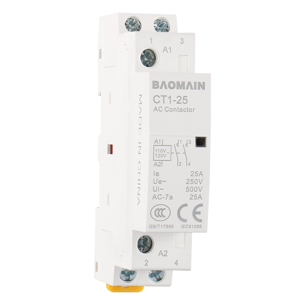 AC Contactor CT1-25 120V Coil 25A 2 Pole Normally Open – BAOMAIN